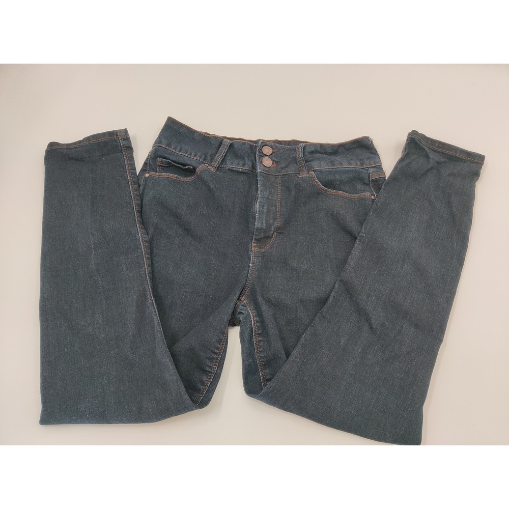 Sound Style Amazing Waist High Rise Ankle Skinny Jeans Dark Wash Blue Size 10‎